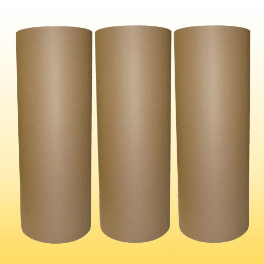 3 Rollen Natronmischpapier braun - Rolle 50 cm x 250 lfm, 80g/m (10 Kg/Rolle)